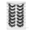 7 pairs false eyelashes handmade natural strip lashes